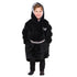 Snuggs Kids Blanket Hoodie Black عربية فول